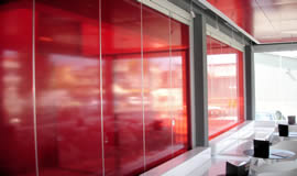 movable glass door partitions for bars